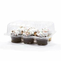 12 pcs 6 Cupcake High Dome 4"  Muffin Holder Box Container C