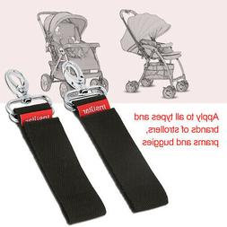 2PCs/Set Baby Buggy Strong Hook Stroller Bag Clip Carrier Pu