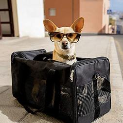 Cyttengo Airline Approved Expandable Pet Carrier, Dog Travel