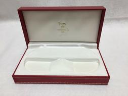 Authentic Red Cartier Box Optical Glasses Case in New Condit