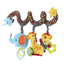 Baby Crib Plush Toy Car Seat Infant Carrier Activity Spiral 