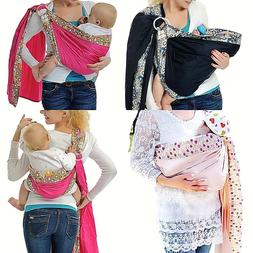 Baby Ring Sling Carrier Infant Toddler Newborn Adjustable Nu