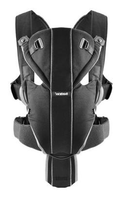 BABYBJORN Baby Carrier Miracle - Black/Silver, Cotton Mix