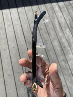 Cartier Buffalo Horn Glasses Black/Gold