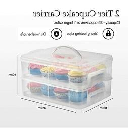 Cake Cupcake Baked Goods Holder Storage Carrier Container Fo