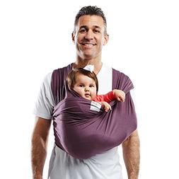 Cotton Baby Carrier - Size: Medium, Color: Eggplant
