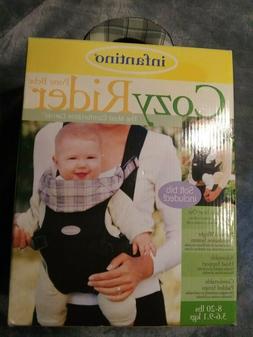 INFANTINO COZY RIDER BABY CARRIER WITH SOFT BIB 8-20 LBS.