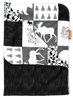 Dear Baby Gear Deluxe Baby Blankets, Minky Print Reversible 