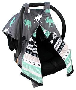 Dear Baby Gear Deluxe Car Seat Canopy, Reversible Custom Min