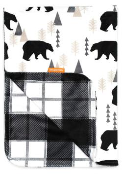 Dear Baby Gear Deluxe Reversible Baby Blankets, Custom Minky