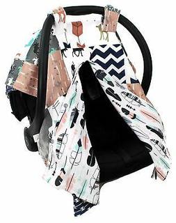 Dear Baby Gear Deluxe Reversible Car Seat Canopy, Custom Min