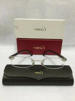 Discontinued Cartier Three-piece Rimless Glasses in Platinum