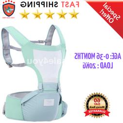Ergo Baby Carrier Infant Kids with Waist Stool Hip Seat&Ther