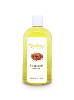 FLAX SEED OIL ORGANIC CARRIER VIRGIN COLD PRESSED PURE 4 OZ 