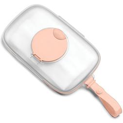 Skip Hop On-the-Go Snug Seal Baby Wipes Case, Blush