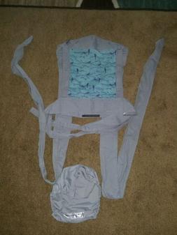 Infantino Sash Wrap & Tie Mei Tai Carrier Gray with Birds Pr