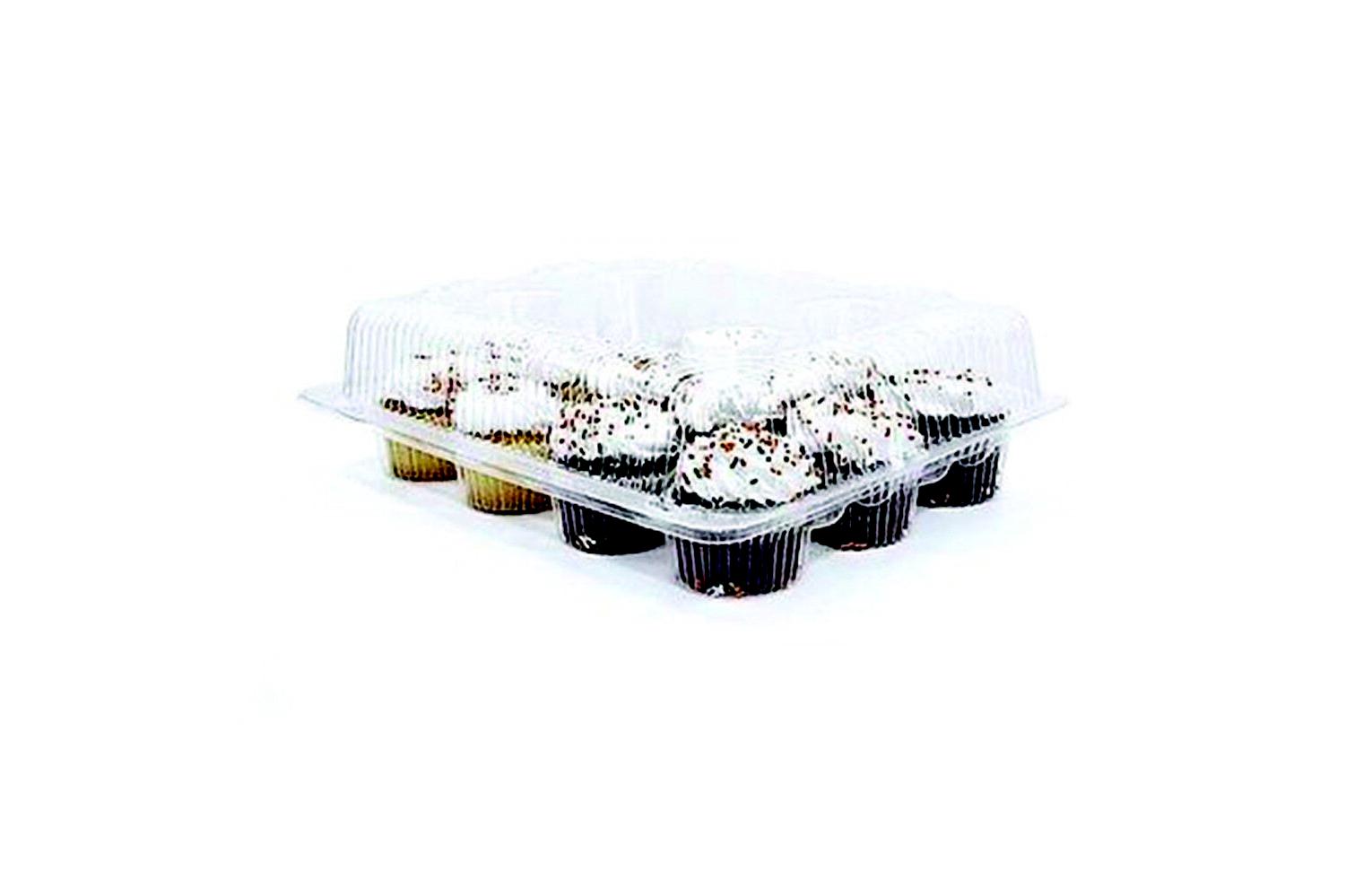 4pcs 12 Cupcake Cake Case Muffin Holder Box Container Carrie
