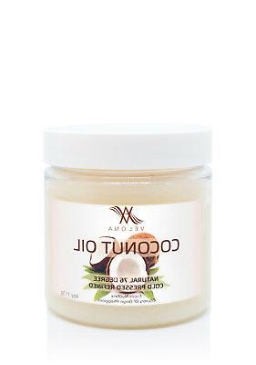 Coconut Oil 76 Degree 4 oz REFINED ORGANIC CARRIER Cold Pres