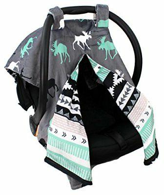 Dear Baby Gear Deluxe Car Seat Canopy, Reversible Custom Min