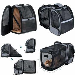Large Expandable Dog Backpack Carrier W Good Ventilation For