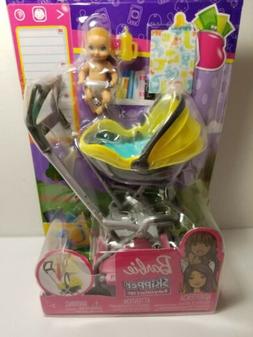 New Barbie Skipper Babysitters Inc Baby Stroller And Yellow 