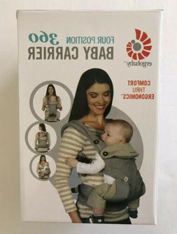 New!! ErgoBaby Four Position 360 Carrier Cool Air Carbon Gre