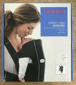 Original BABY BJORN Black Cotton Small 8-25 lb CARRIER Front