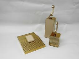 ORIGINAL CARTIER GOLD FINISH METAL WATCH DISPLAY SET BRAND N