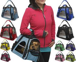 Pet Carrier Soft Sided Cat Dog Comfort Travel Tote Bag Airli