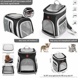 Pet Carrier Backpack Portable Soft Sided Dog Bag Comfort For