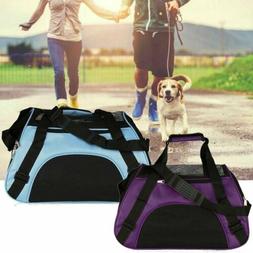 Pet Carrier Soft Sided Cat Dog Comfort Travel Tote Bag Airli