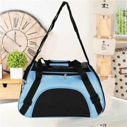 Pet Carrier Soft Sided Large Cat / Dog Comfort Blue Bag Trav