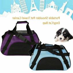 Pet Carrier Soft Sided Large Cat /Dog Comfort Mineral Purple