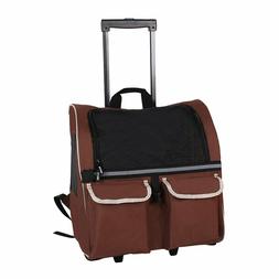 ImpecGear Pet Rolling Carrier Backpack For Dogs Cats Pets La
