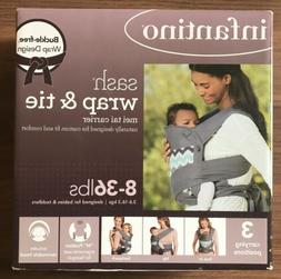 Infantino Sash Wrap and Tie Baby Carrier, Grey