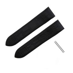 SCREW + 23MM LEATHER STRAP BAND BRACELET FOR CARTIER SANTOS 