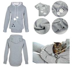 Pouch Cat Kangaroo Hoodies Sweatshirt Pocket Pullover Hoodie